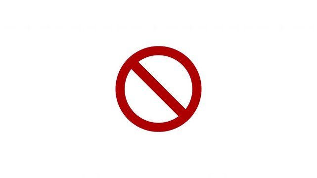 Animation of 18 plus icon sign on white background.  Over 18 only censored. eighteen age older. glow effect circle, Motion graphics of 18 plus concept. 4K video.