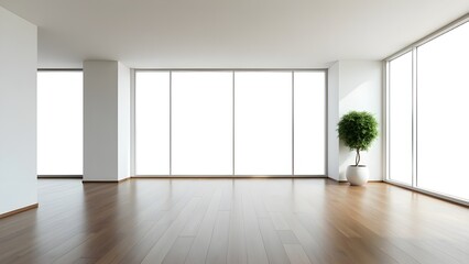Obraz premium Bright Minimal Space with Window