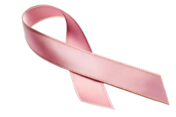 Breast Cancer Awareness Ribbon Isolated on White Background