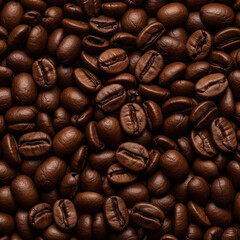 Fototapeta premium uniform texture background composed entirely of freshly roasted