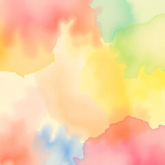 Fototapeta premium Vibrant abstract watercolor wash background with soft blending of pastel hues creating a dreamy and artistic texture