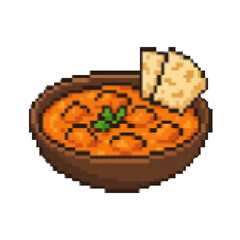 Vector graphic of Soup. Good for Icon, sticker, clipart, game assests, children illustration, etc