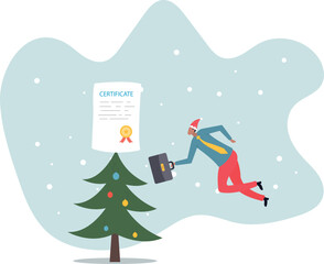 Certificate on taking course, award for excellent work or diploma document, license stamp or education certified guarantee .about a man and his life.