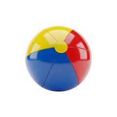 Obraz premium Isolated beach ball , Beach ball with colorful 3d rendering icon for website or app or game. Fun and simple beach ball