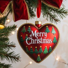 merry christmas written on heart shape ballon wishes 