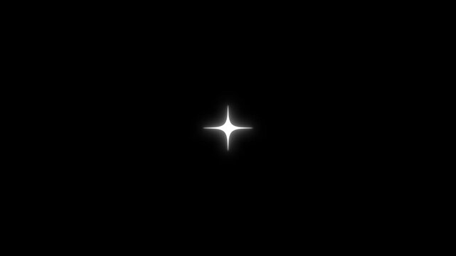 shiny glowing stars, fairy twinkle stars on black screen,falling sparkling bright stars,Star twinkling for festive holiday event. twinkling night sky, looping animation.4K