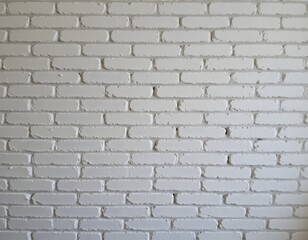 Obraz premium Textured White Brick Wall Background Perfect for Interior Design and Minimalist Aesthetic