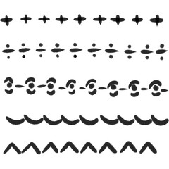 Black Line Decorative Element PNG Minimal Graphic Ornament