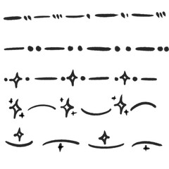 Black Line Decorative Element PNG illustrations
