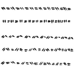 Black Line Art Illustration Hand Drawn Outline Decorative Element PNG