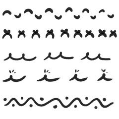 Black Line drawing Decorative Element
