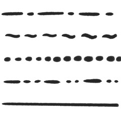 Black Line Decorative Element PNG