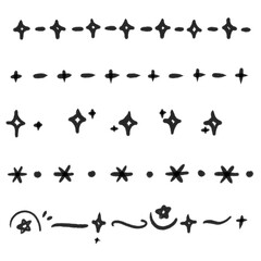 Black Line Decorative Element illustration PNG Minimal Graphic Ornament