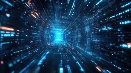 Obraz premium Quantum AI Supercomputer Generating New Intelligence