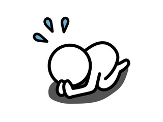 土下座して謝る人