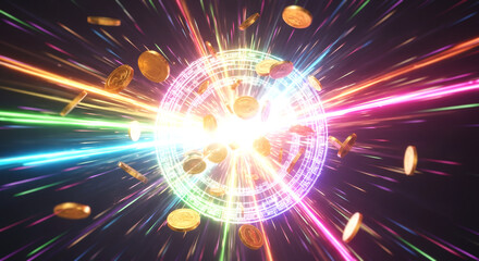 輝く光と粒子の爆発　パチンコ・パチスロの激アツ演出の背景