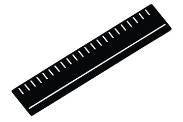 ruler vector icon silhouette illustration