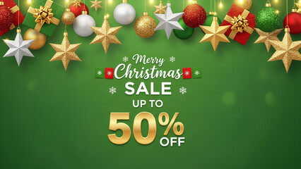 christmas card with christmas tree