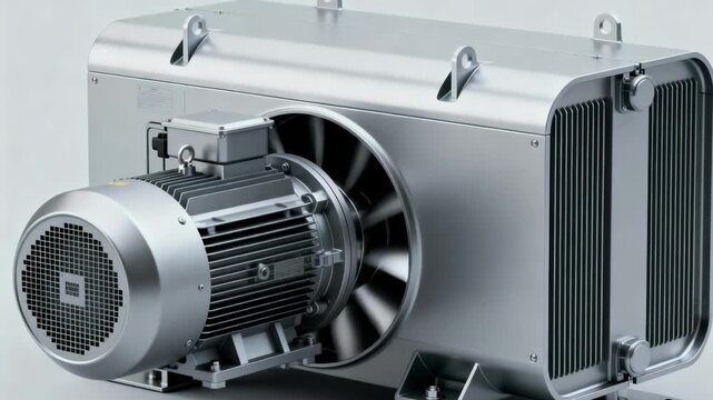 Medium shot of a compact energyefficient nacelle design highlighting its spacesaving structure and highperformance power generation.