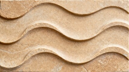 Obraz premium Abstract wave pattern with smooth curved lines on a light brown surface