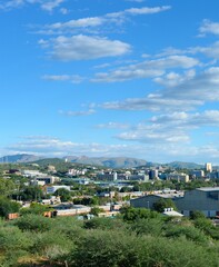 Cityscape  skyline Windhoek capital Namibia