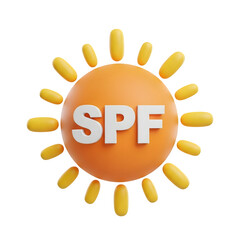 Sun protection isolated on transparent background