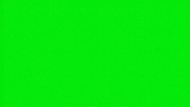 Stop motion animation of crumpled paper on a green background