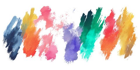 Vector Colorful Watercolor set and Backdrop background texture. Modern Collection Pastel Watercolor Art, Creative Brush Strokes Design.