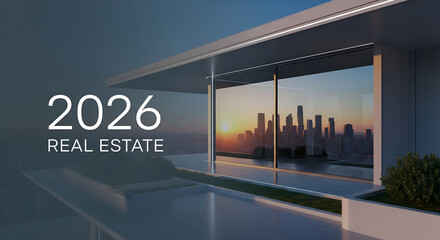 Real estate 2026 background 
