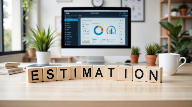 Project cost estimation workflow for small business teams using performance dashboards and financial forecast reports on desktop computer to support pricing decisions and accurate budget planning