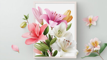 watercolor painting of Elegant wedding invitation card background vector. Minimal hand painted watercolor botanical Lilly flowers texture template background. Design for wedding, vip cover, poster, 