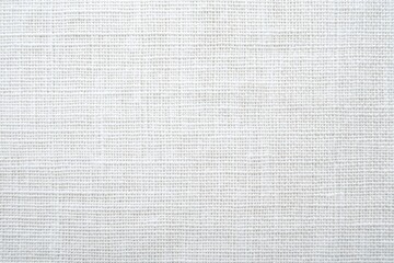 Fototapeta premium Linen fabric texture in cloud dancer white, showcasing a soft, elegant surface ideal for backgrounds, textiles, and design projects with a clean aesthetic and versatile applications