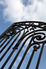 Monumental entrance to a winery in Saint Emilion France