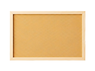 Empty cork board with wooden frame. 