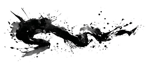 Vector white and black grunge zig zag brushstroke background design. hand draw black zig zag model brush stroke background texture.