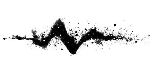 Vector white and black grunge zig zag brushstroke background design. hand draw black zig zag model brush stroke background texture.