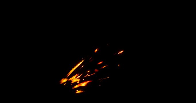 swarm spark effect on black background