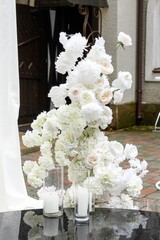 Flowers in wedding decorations