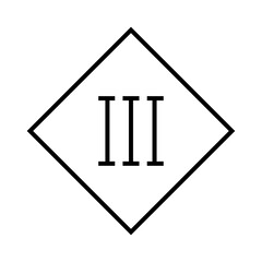 IEC PROTECTION CLASS 3 VECTOR SIGN LOGO