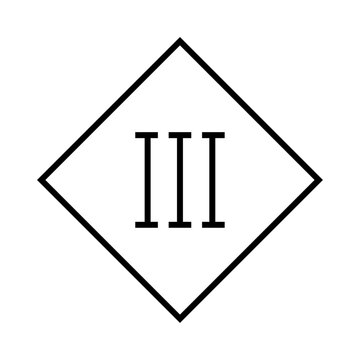 IEC PROTECTION CLASS 3 VECTOR SIGN LOGO