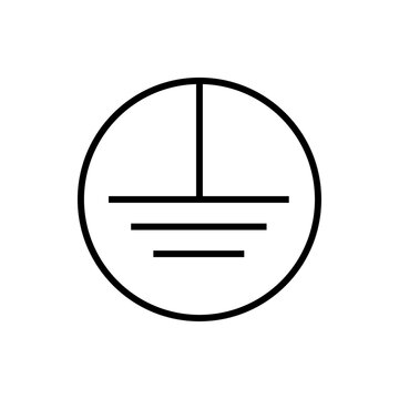 IEC PROTECTION CLASS 1 VECTOR SIGN LOGO