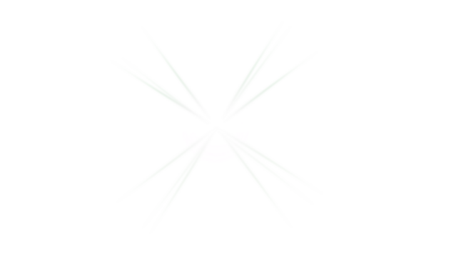 Abstract glowing orb on a stark black background emits radiating beams of light.