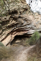 Gorge with karst formation in Alicante