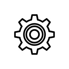Engine icon on White Background Vector Art Illustration on white background.