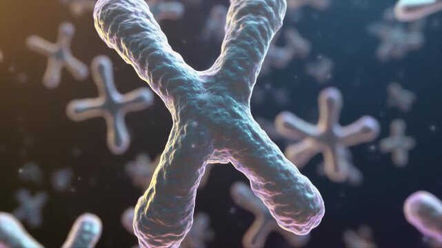 Detailed 3D Visualization of Human Chromosome Structure and Genetic Material