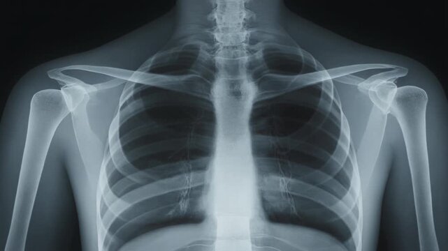 Radiographic examination providing crucial insights into human internal anatomy