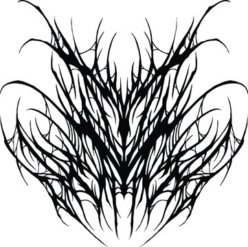 neo tribal tattoo. can be printed on various media