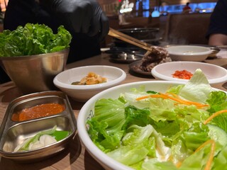 Delightful Korean Barbecue Feast Setup