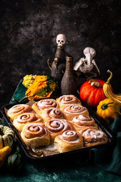 Fresh homemade bakery cinnamon buns