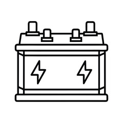Battery icon vector illustration, calendar symbol icon for date and time